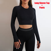 Long Sleeve Tops Outfits Butt Lifting Slim Workout Sportswear Clothing