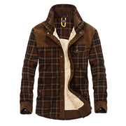 Men Thicken Warm Fleece Jackets Coats