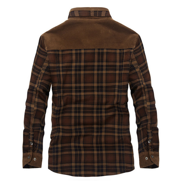 Men Thicken Warm Fleece Jackets Coats