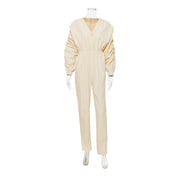 Straight Elastic Waist women rompers