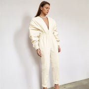 Straight Elastic Waist women rompers