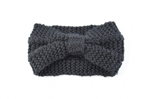 Two Vertical Bow Knitted Headbands
