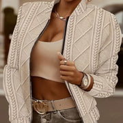 Women's Casual Zip-Up Bomber Jacket