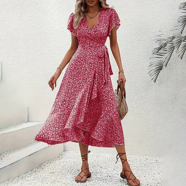 Women's Summer Floral Boho Dress