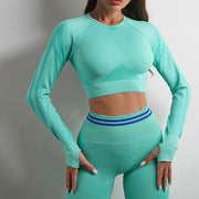 Long Sleeve Tops Outfits Butt Lifting Slim Workout Sportswear Clothing
