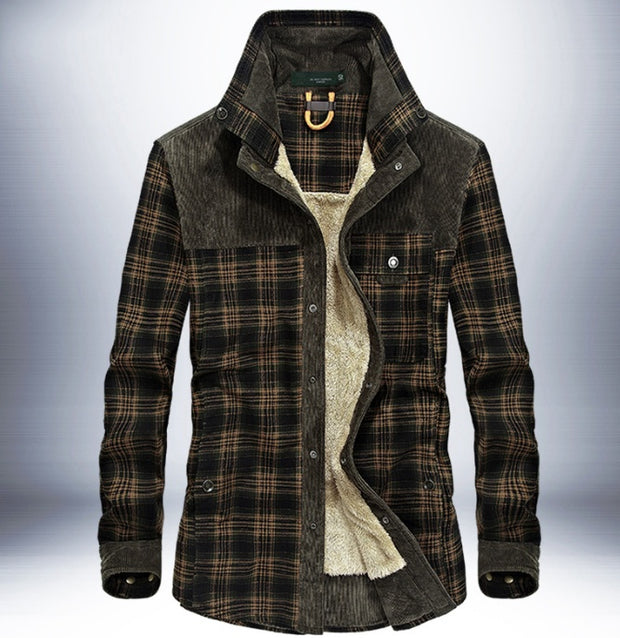 Men Thicken Warm Fleece Jackets Coats