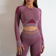 Long Sleeve Tops Outfits Butt Lifting Slim Workout Sportswear Clothing
