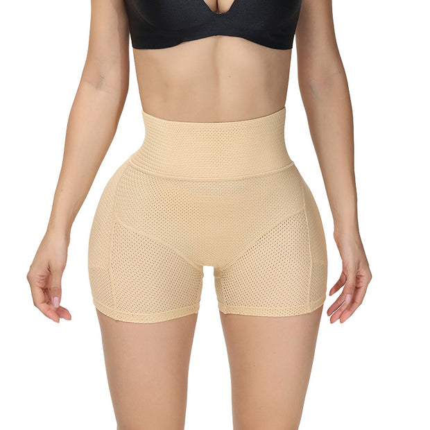 Cross border high-waisted tummy Tuck Breathable fake butt lift pants High-bounce tummy Tuck Pants Women's boxer leggings High-waisted tummy tuck
