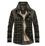 Men Thicken Warm Fleece Jackets Coats