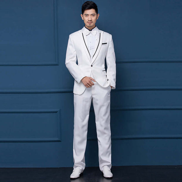 Suit Best man dress male leisure suit suit studio plus size performance suit young host spring summer