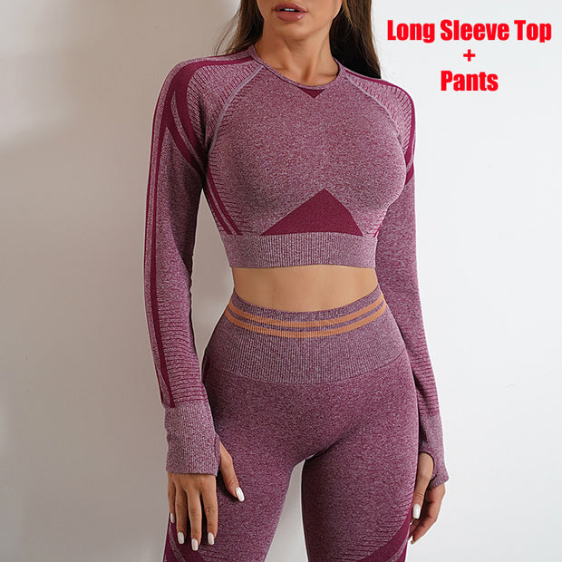 Long Sleeve Tops Outfits Butt Lifting Slim Workout Sportswear Clothing