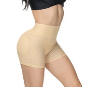 Cross border high-waisted tummy Tuck Breathable fake butt lift pants High-bounce tummy Tuck Pants Women's boxer leggings High-waisted tummy tuck