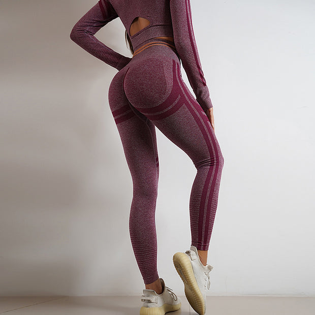 Long Sleeve Tops Outfits Butt Lifting Slim Workout Sportswear Clothing