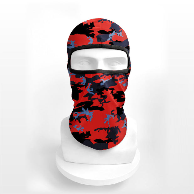 【 Customizable flower pattern 】 Outdoor motorcycle riding , head cover, windproof headscarf, inner liner, sun-protective hat