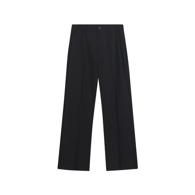 Solid Color Suit Pants Draping Smart Trousers All-match Micro-pull