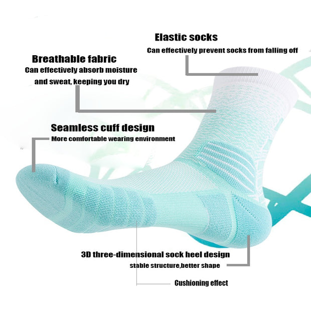 Cushion Running Socks Breathable Comfort For Sports