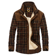 Men Thicken Warm Fleece Jackets Coats