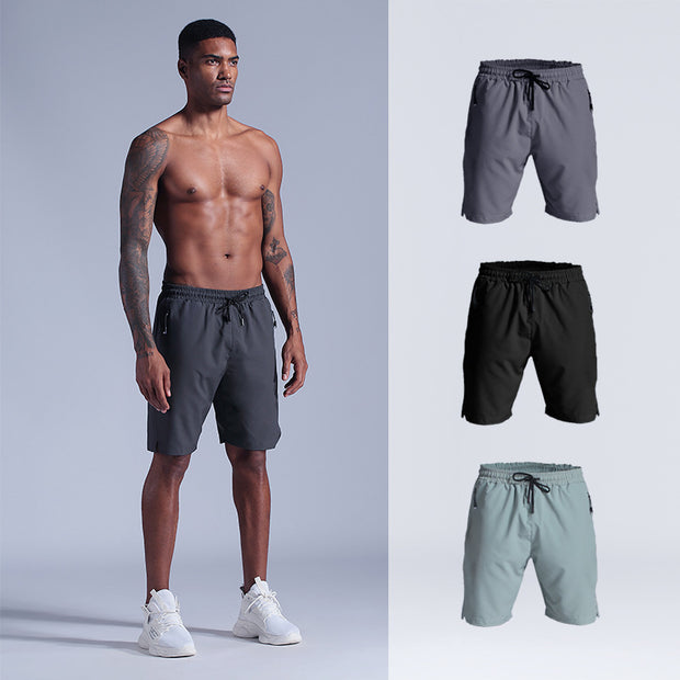 New sports shorts summer thin outdoor trend leisure sports running fitness training quick dry medium pants overalls