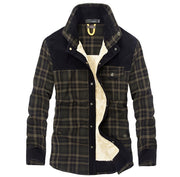 Men Thicken Warm Fleece Jackets Coats
