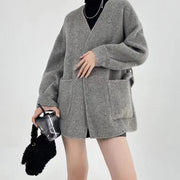 Elegant Slimming Double-sided Wool Overcoat