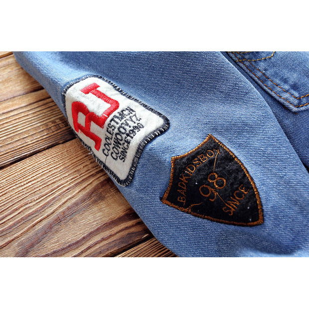 Autumn and winter Japanese trend jacket casual loose students handsome cowboy clothes men Harajuku BF wind coat
