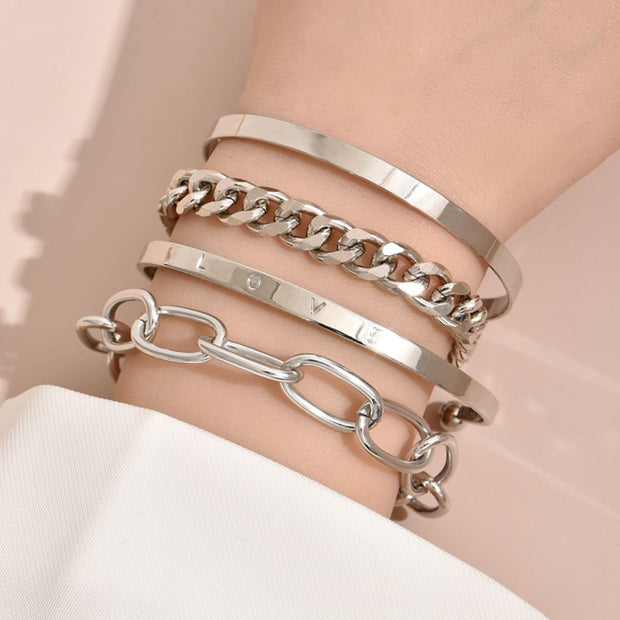 Accessories statement Glossy Letter Bracelet