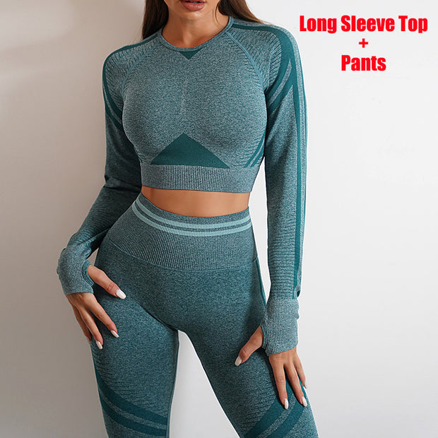 Long Sleeve Tops Outfits Butt Lifting Slim Workout Sportswear Clothing